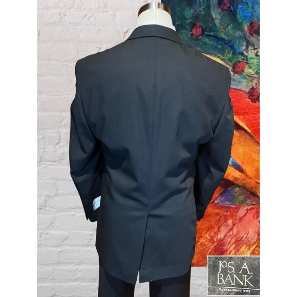 New Jos. A. Bank 44L Men's Black Natural Stretch Business Suit Jacket NWT - Picture 6 of 16